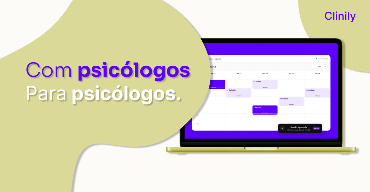 Prévia do site Clinily