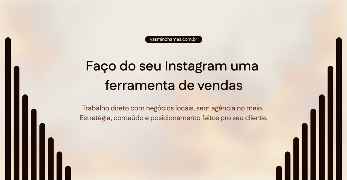 Prévia do site Yasmin Chamas Social Media
